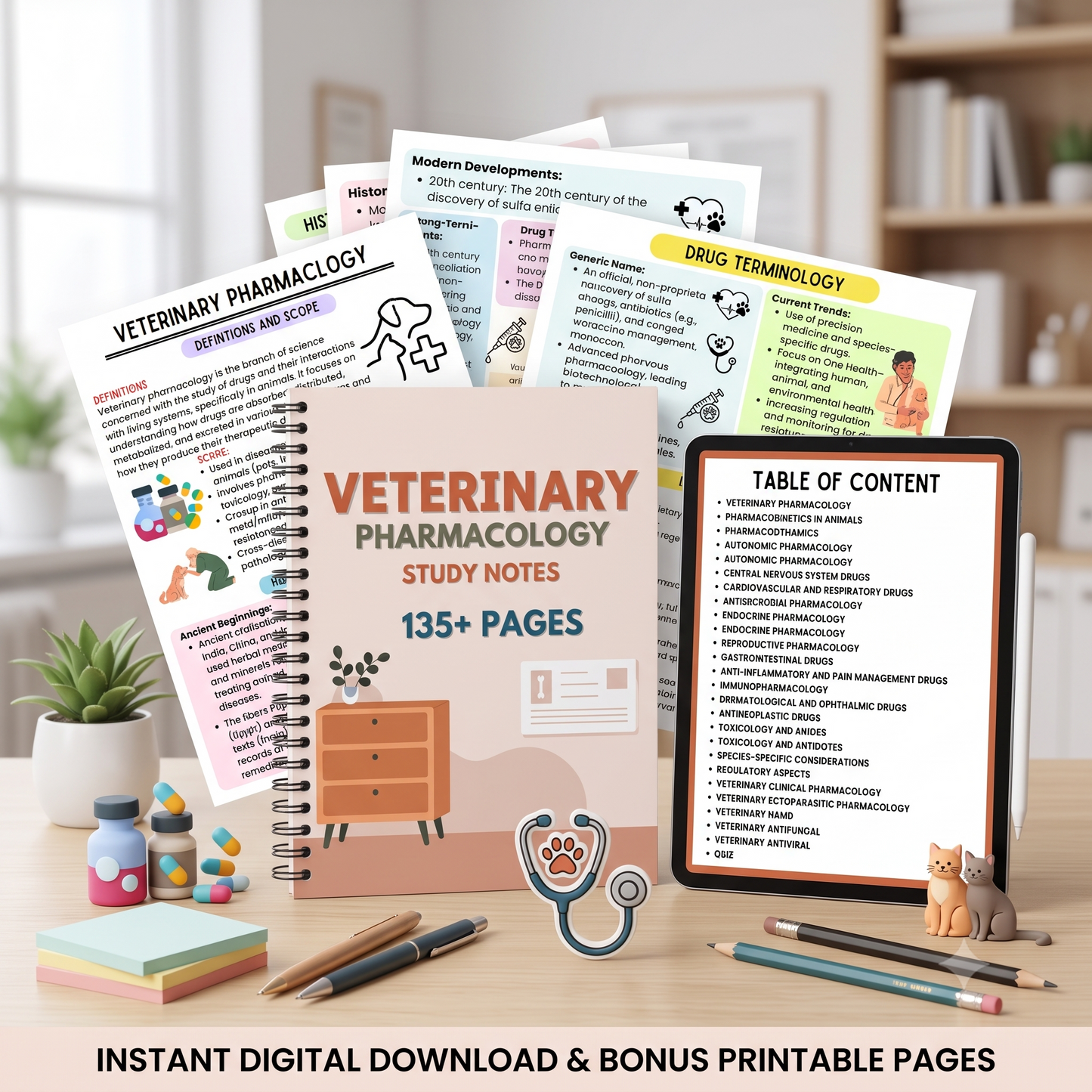 Veterinary Pharmacology Master Notes — 135+ Pages