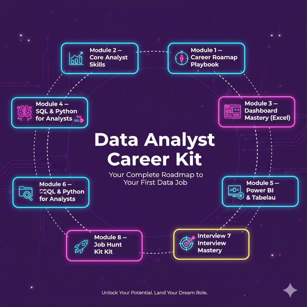 Data Analyst Career Kit — Land Your First Job (Fast)