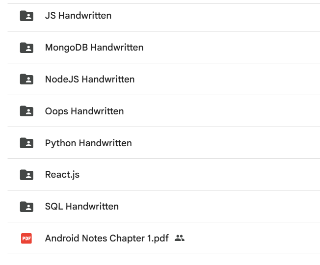 All-in-One Programming Handwritten Notes Mega Bundle
