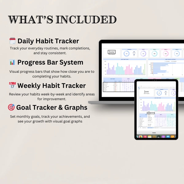 All-in-One Habit + Income & Expense Tracker (Best-Selling Combo)