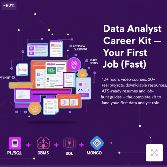 Data Analyst Career Kit — Land Your First Job (Fast)