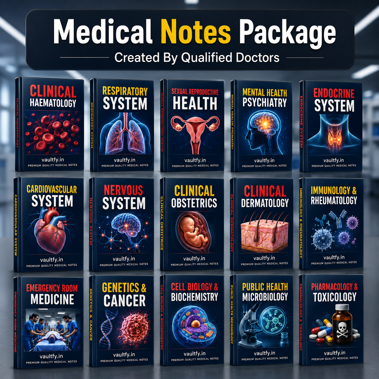 Complete Medical Study Notes Package (All 21 Subjects included)