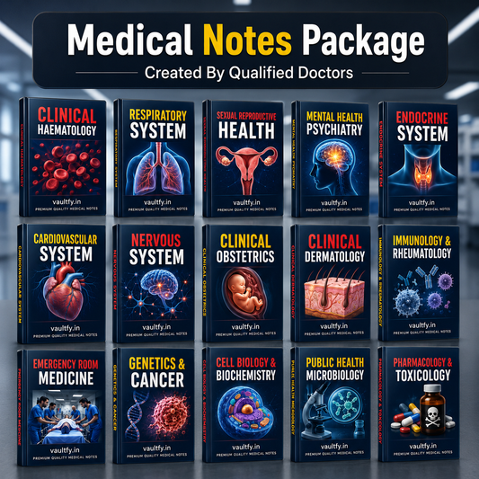 Complete Medical Study Notes Package (All 21 Subjects included)