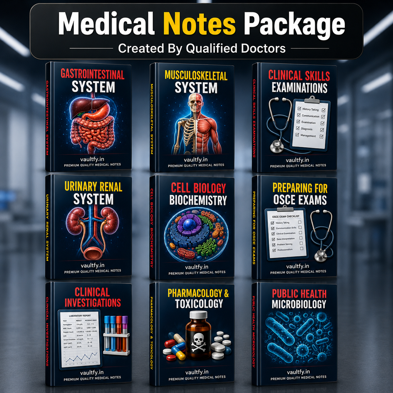 Complete Medical Study Notes Package (All 21 Subjects included)